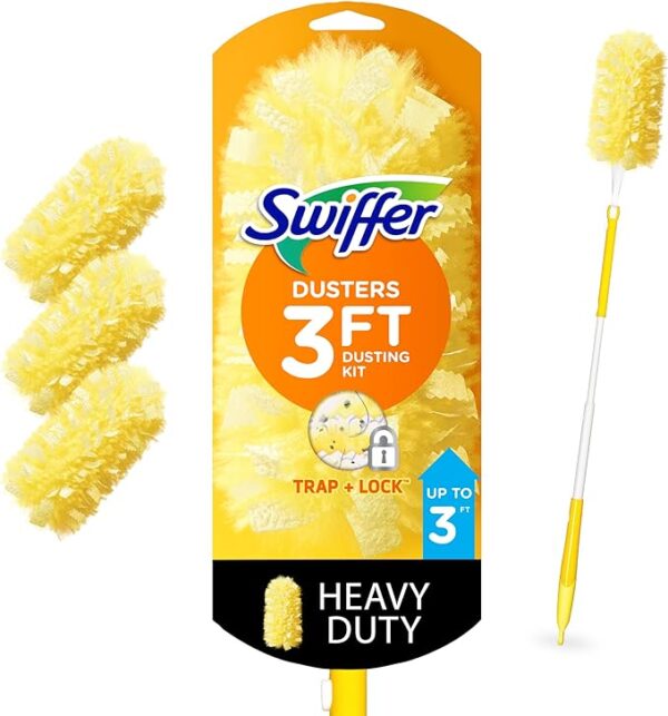 Swiffer Dusters Heavy Duty Extendable Handle Starter Kit
