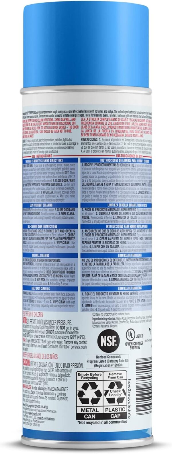Easy-Off Fume Free Oven Cleaner Spray, Lemon, 24oz - Image 3