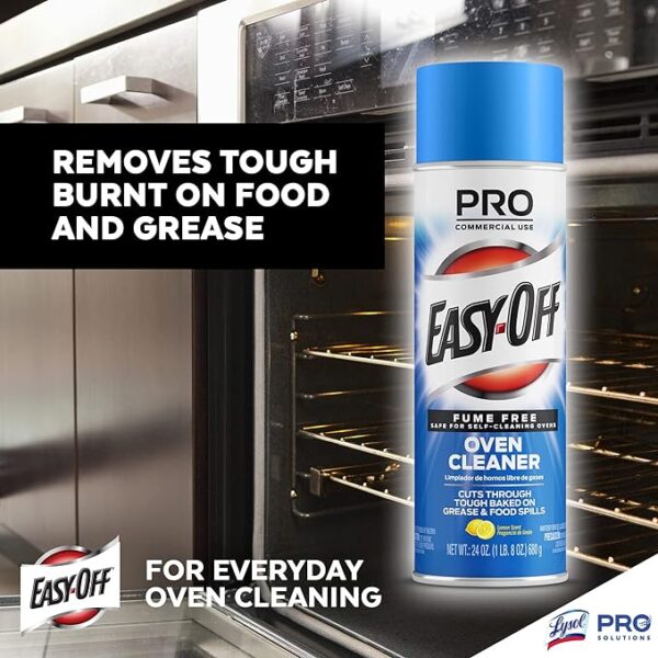 Easy-Off Fume Free Oven Cleaner Spray, Lemon, 24oz - Image 4