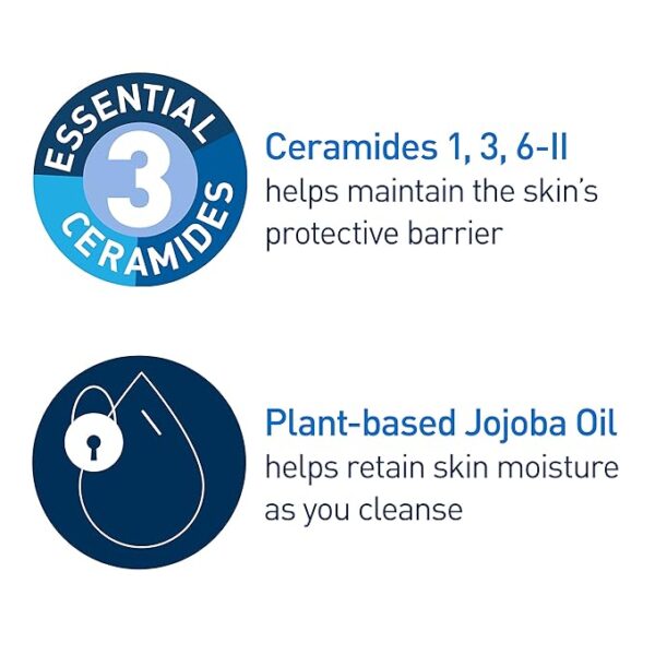 CeraVe Cleansing Balm for Sensitive Skin | Hydrating Makeup Remover with Ceramides and Plant-based Jojoba Oil for Face - Image 4