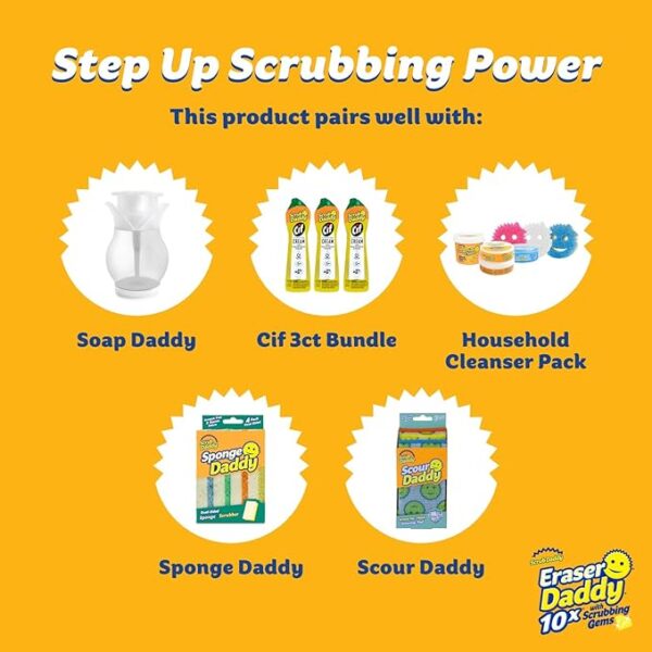 Scrub Daddy Eraser Sponge, Dual-Sided Melamine Scrubber - Image 5