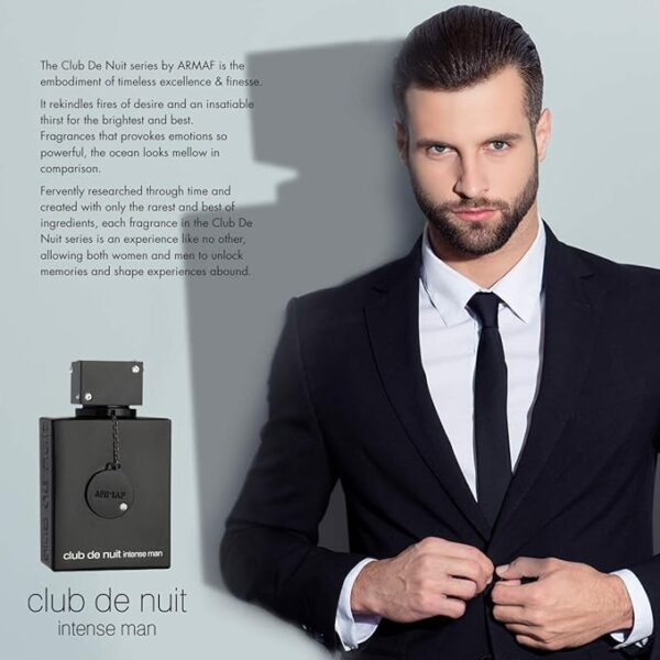 ARMAF club de nuit intense Man EDT Men New in Box, Black , 3.6 Fl Oz - Image 4
