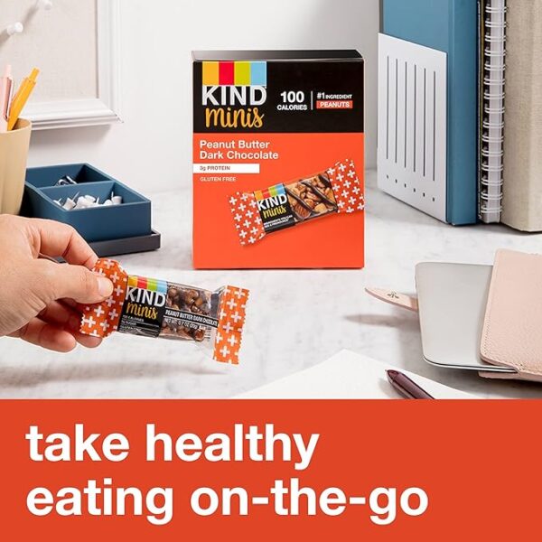 KIND Bar Minis, Variety Pack, Dark Chocolate Nuts and Sea Salt, Peanut Butter, Caramel Almond - Image 2